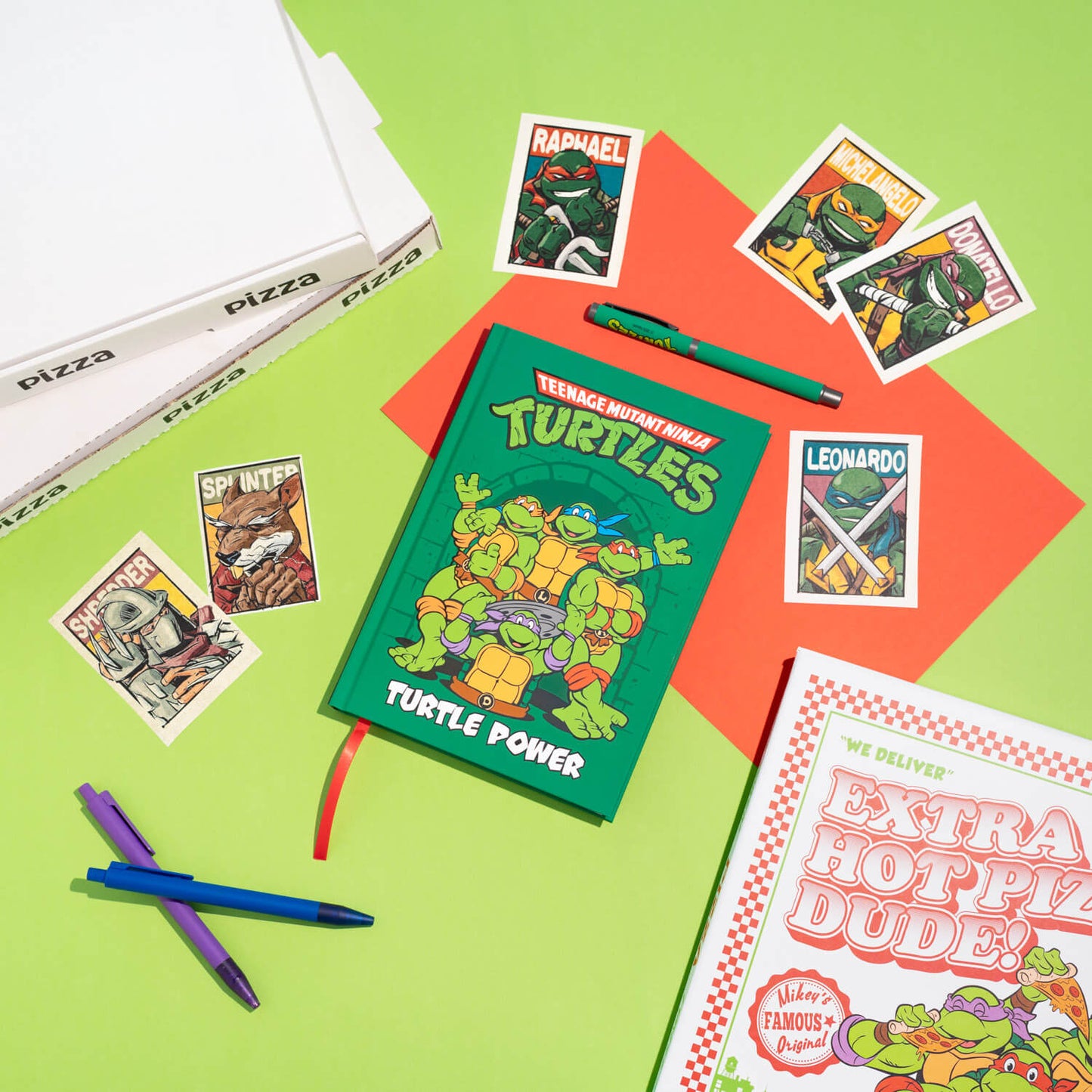 Set Cuaderno Y Boligrafo Las Tortugas Ninja