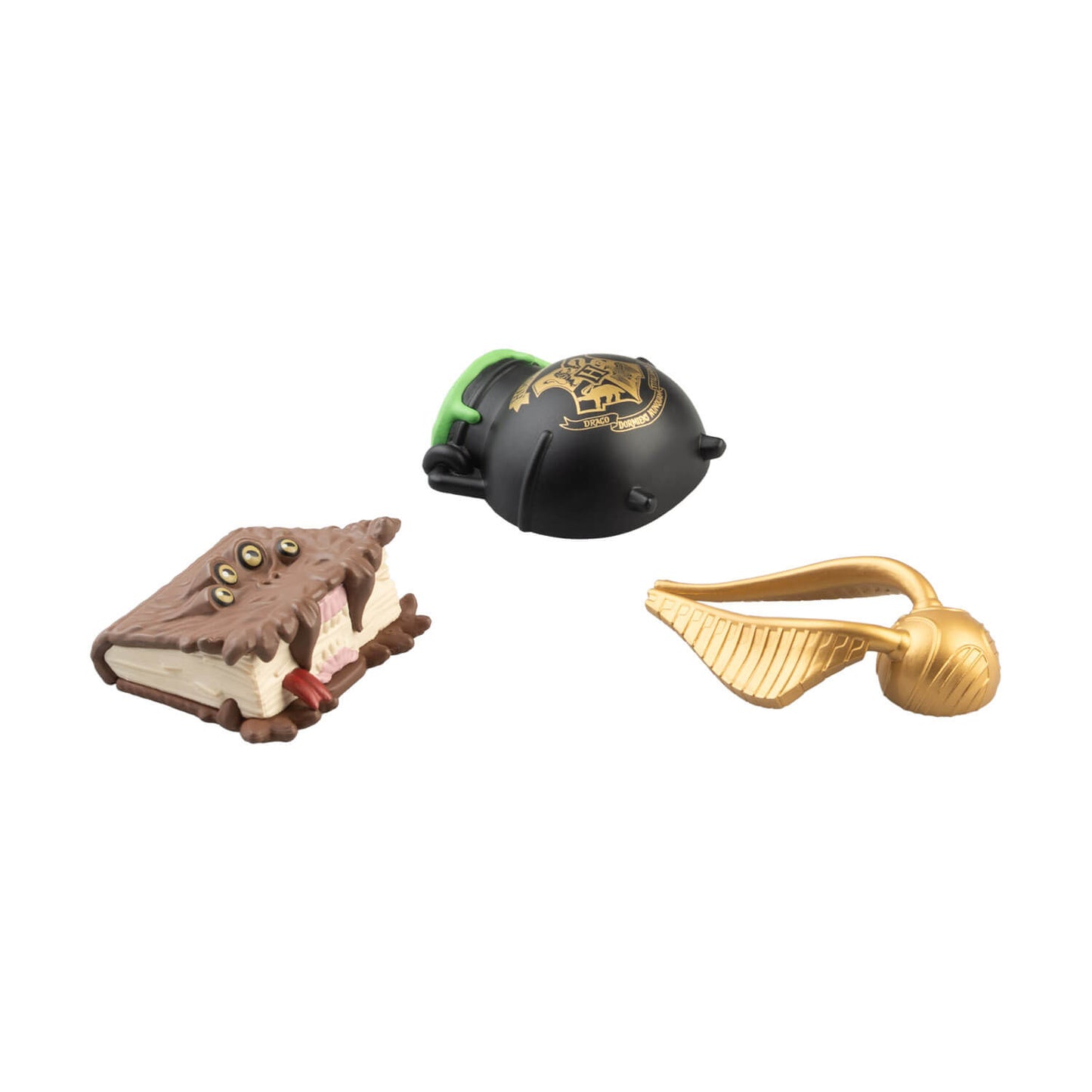 Set De Imanes Harry Potter Caldero, Snitch Y Libro De Los Monstruos