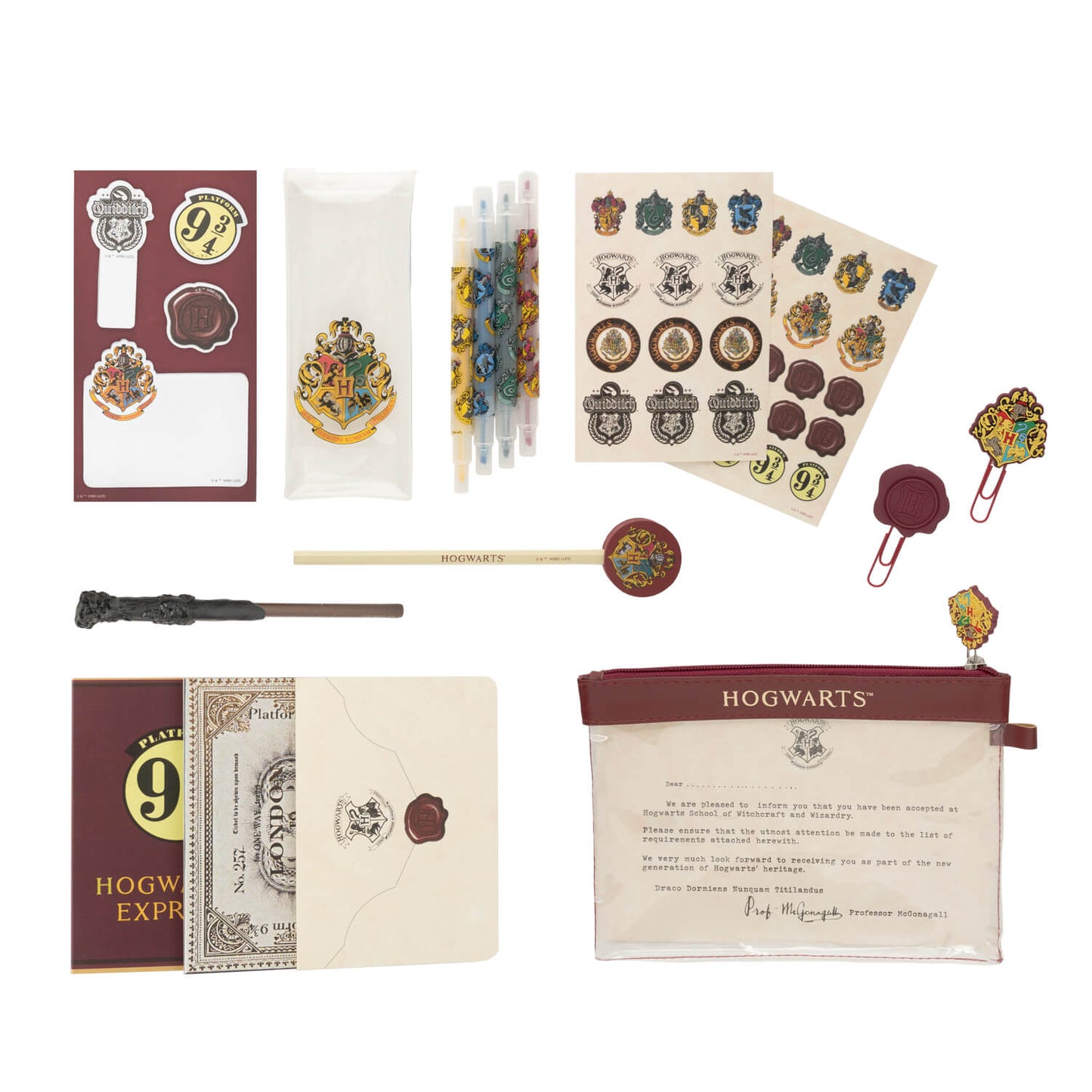 Set De Papelería Harry Potter