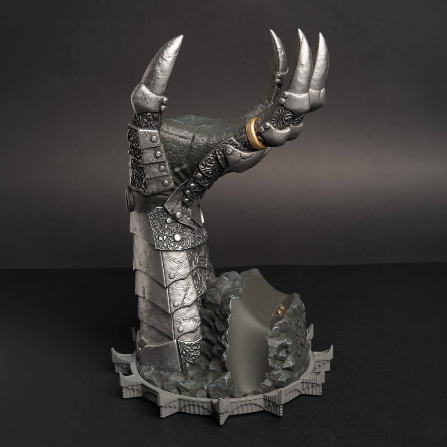Soporte Mando Y Auriculares El Señor De Los Anillos Sauron