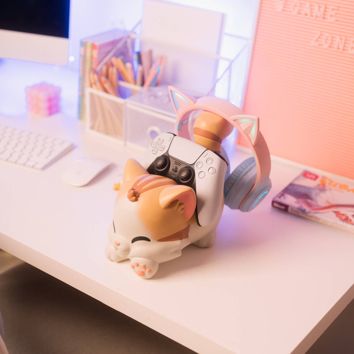 Soporte Mando Y Auriculares Kawaii