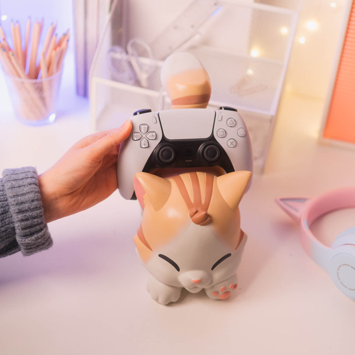 Soporte Mando Y Auriculares Kawaii