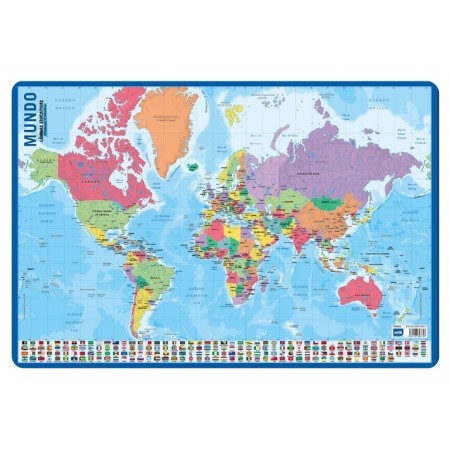 Lamina Educativa Mapa Del Mundo