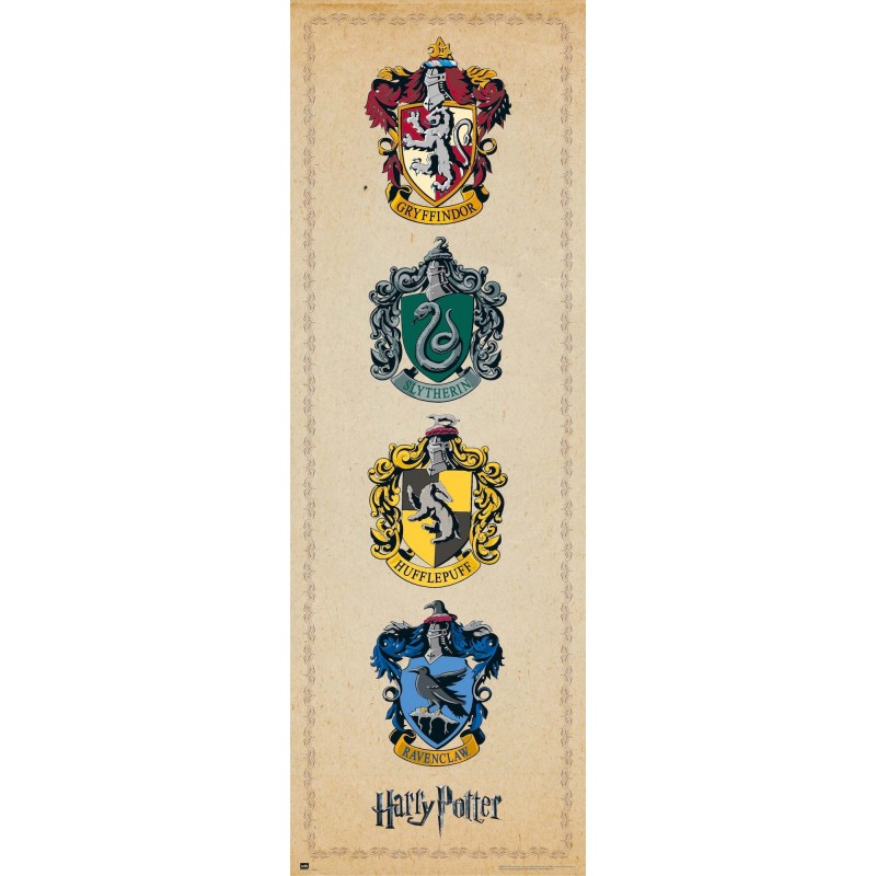 Poster Puerta Harry Potter Emblemas