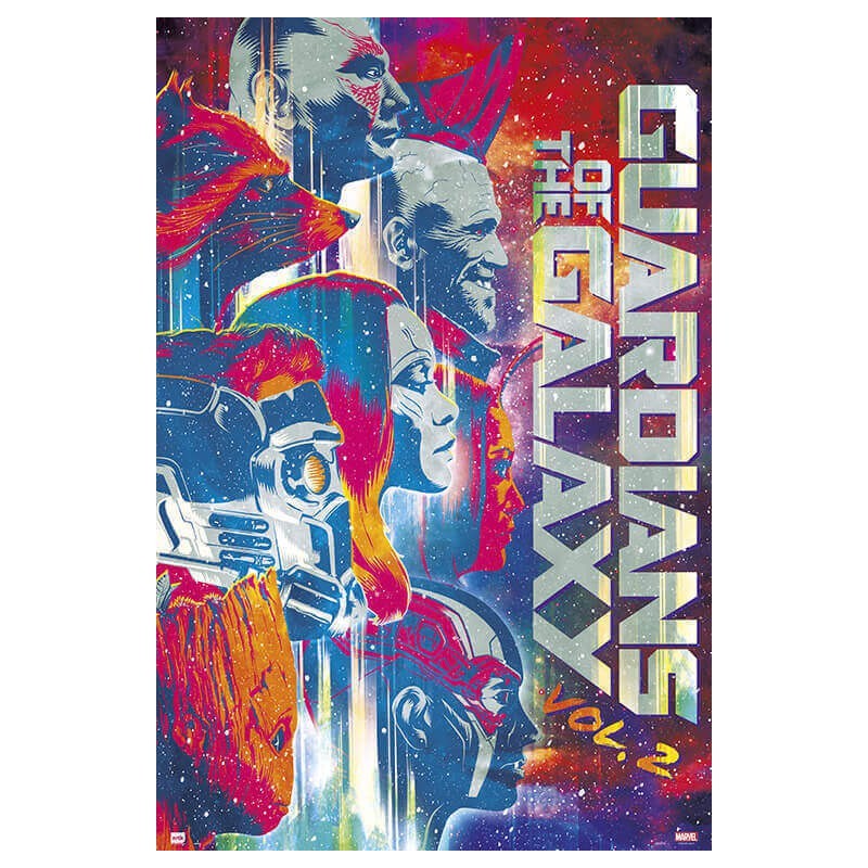 Poster Marvel Guardianes de la Galaxia Vol 2