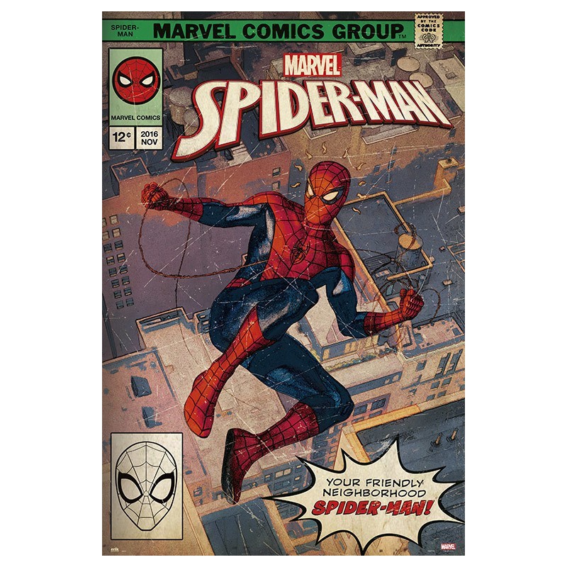 Poster Spider-Man Portada Comic Marvel Comics