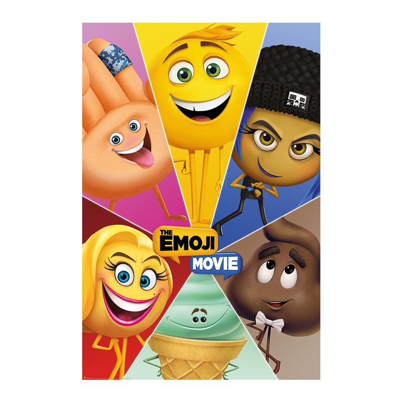 Poster Los Emoji Movie (Personajes)