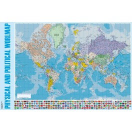 Poster Mapa Mundo Inlges