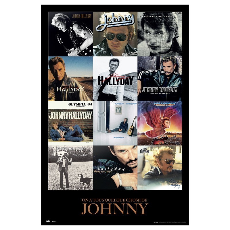 Poster Johnny Hallyday Covers