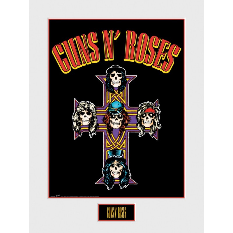 Art Print 30X40 Guns N Roses Cross
