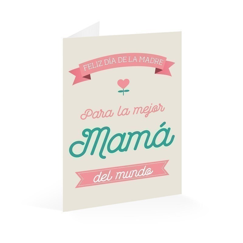 Tarjeta Felicitacion Eres La Mejor Mama Del Mundo