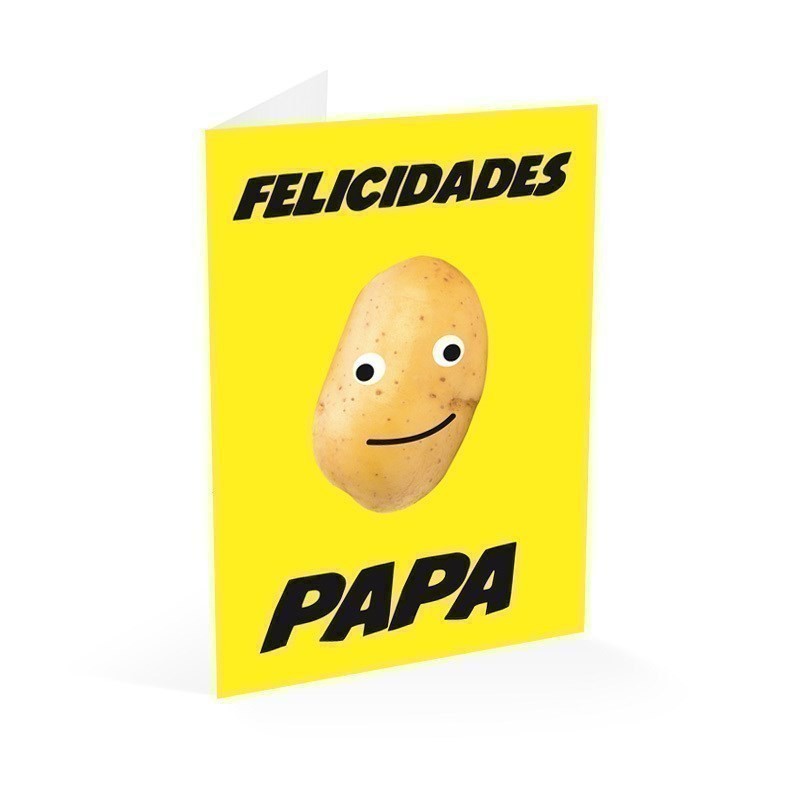 Tarjeta Felicitacion Felicidades Papa (Patata)