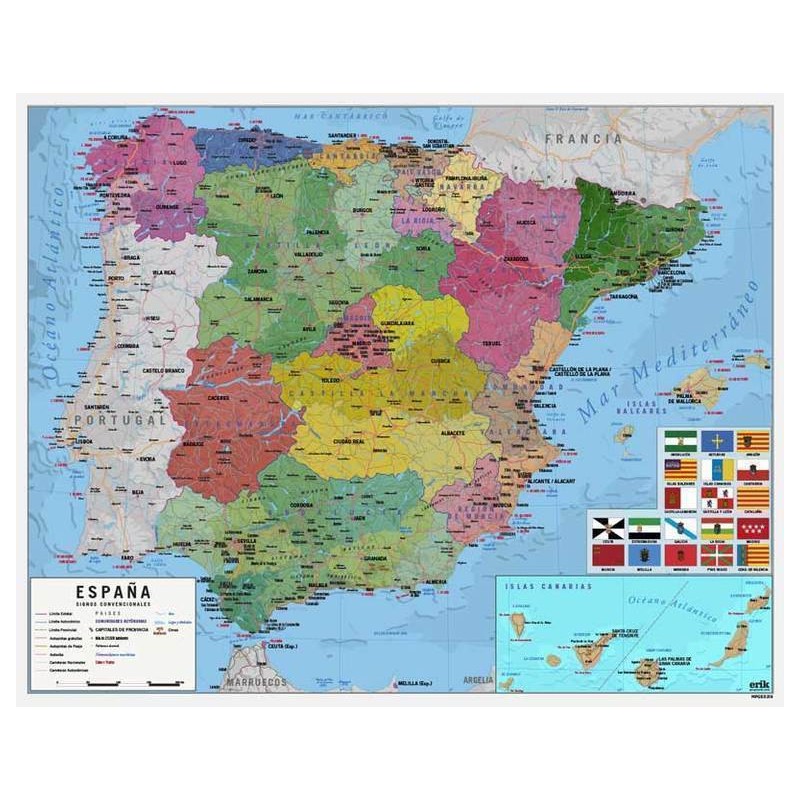 Mini Poster Mapa de España