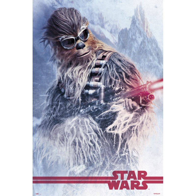 Poster Star Wars Solo Chewbacca en el Trabajo