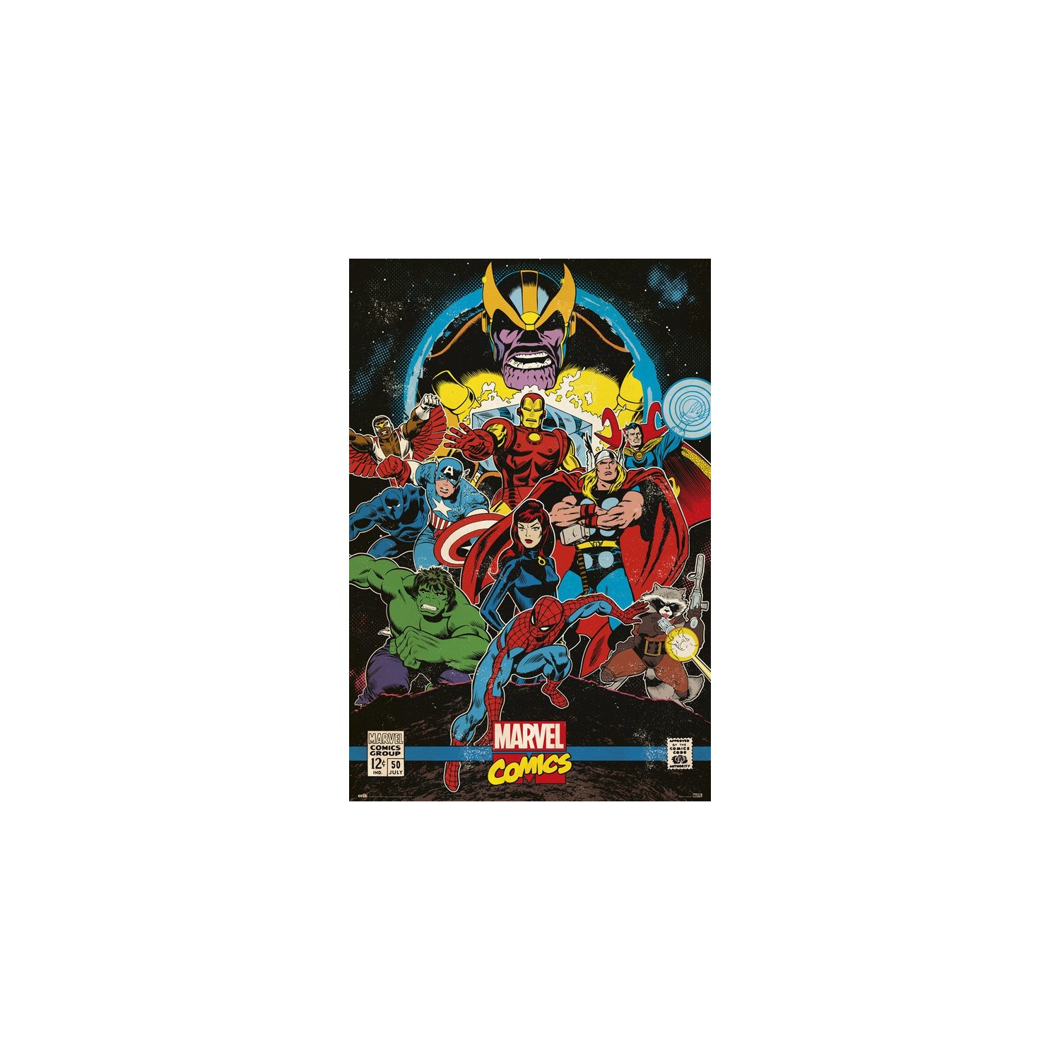Poster Marvel Infinity Retro