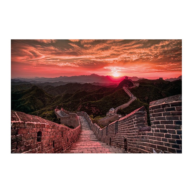 Poster La Gran Muralla China Ocaso