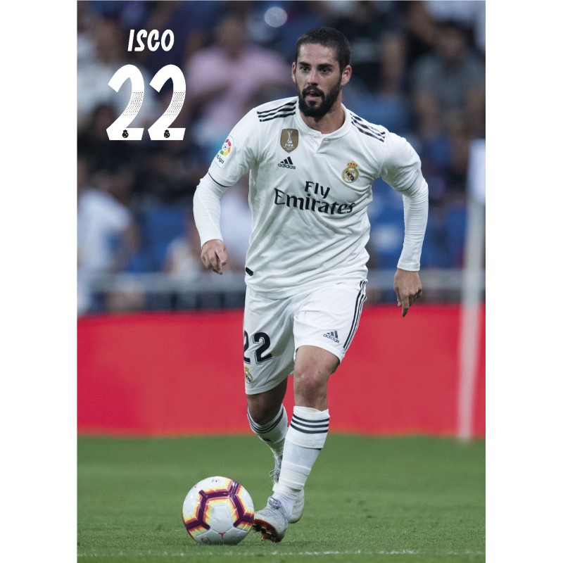 Postal Real Madrid 2018/2019 Isco Accion