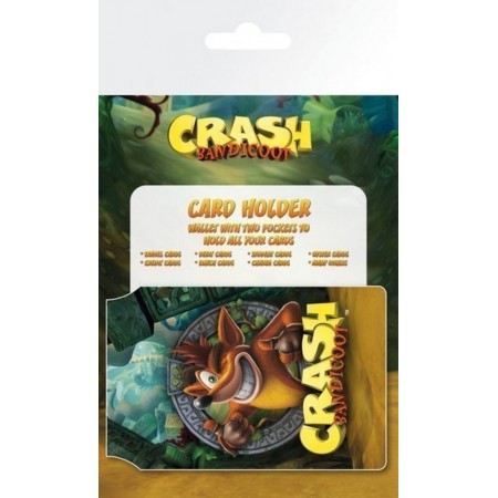 Tarjetero Card Holder Crash Bandicoot Logo