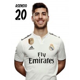 Postal Real Madrid 2018/2019 Asensio Busto Mundialito