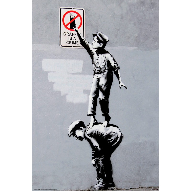 Poster Brandalised Grafitti Is A Crime