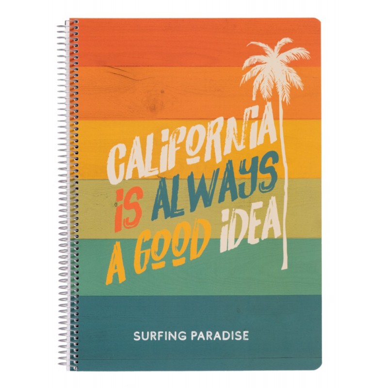 Cuaderno Tapa Polipropileno A4 4X4 California Dreaming