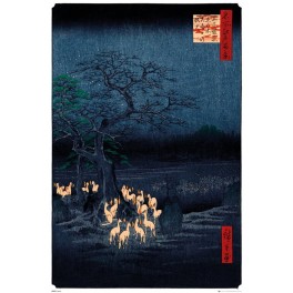 Poster Hiroshige New Years Eve Foxfire