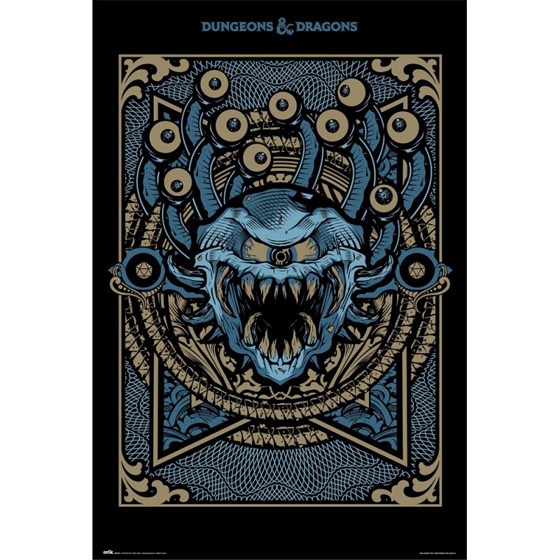 Poster Grande Dungeons & Dragons Monster Manual