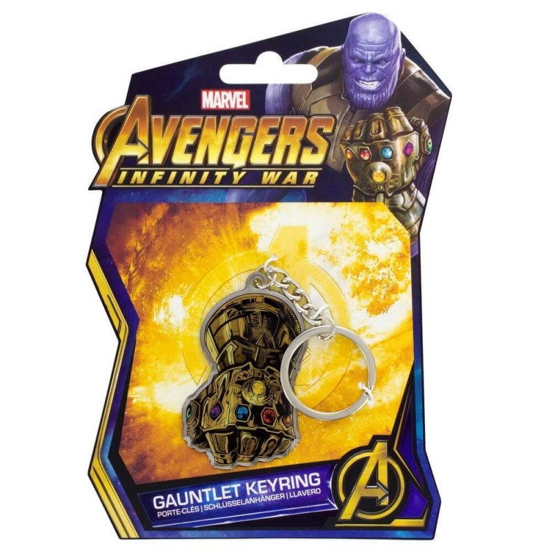 estante puerta Templado Venta de Llavero Marvel Avengers Infinity War Gauntlet