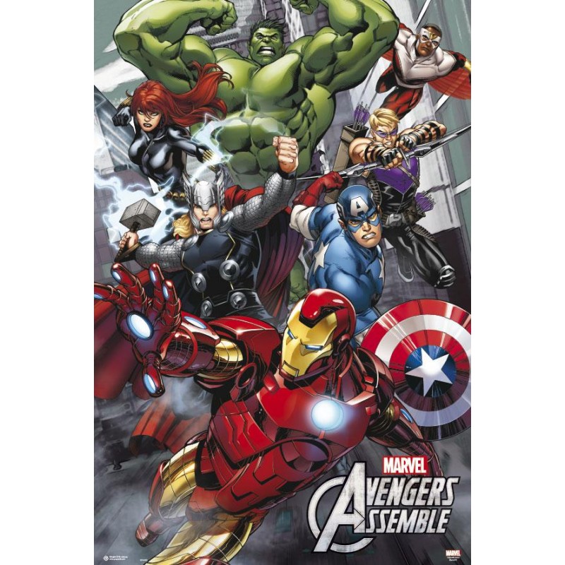 Poster Vengadores Unidos Marvel Comics