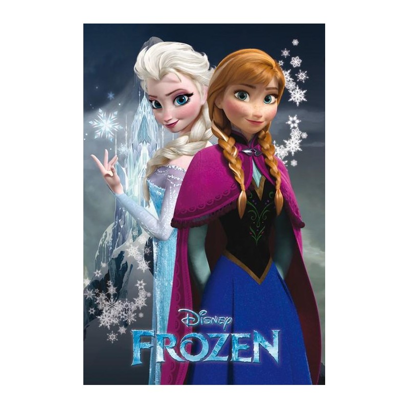 Poster Frozen Anna y Elsa Disney