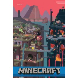 Poster Gamer Mundo Minecraft
