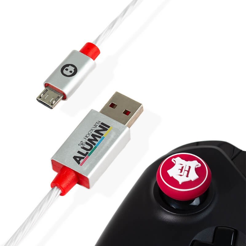 Cable USB PS4 & Xbox One Harry Potter con LED & Grips