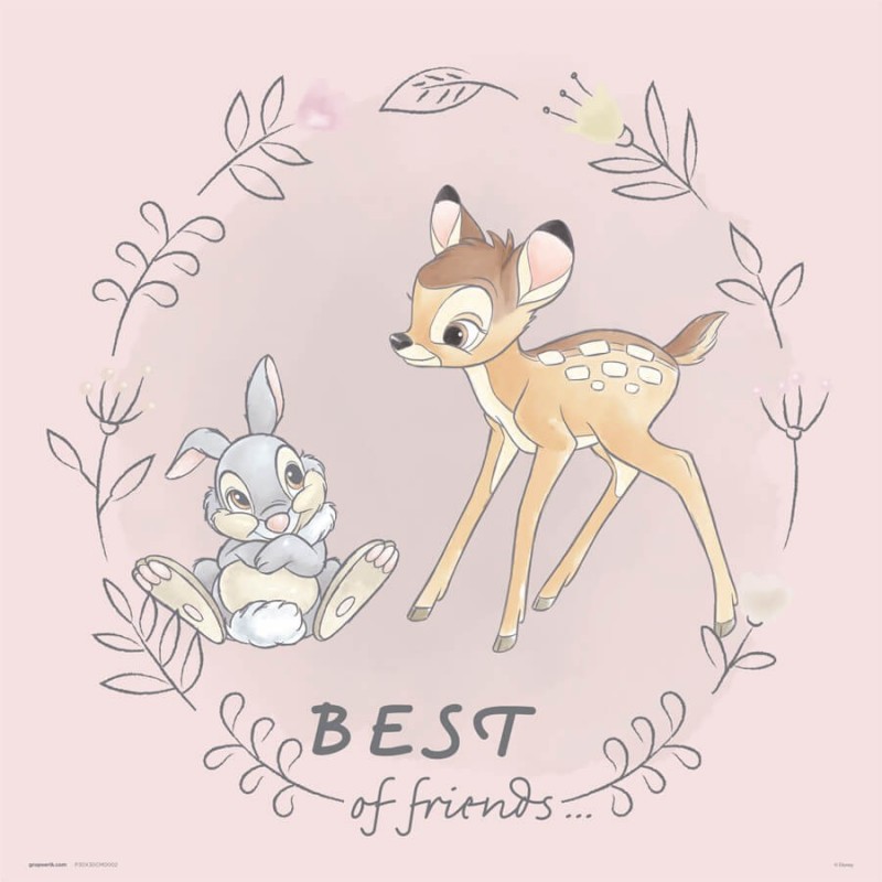Print Bambi Best Friends Disney 30X30 Cm
