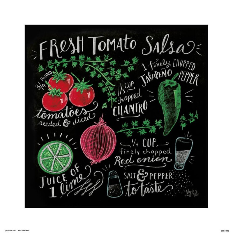 Print Lily & Val Fresh Tomato Salsa 30X30 Cm