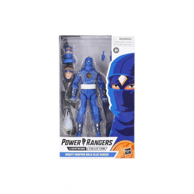 busto Embajada crítico Figura Ranger Azul Ninja Power Rangers Mighty Morphin