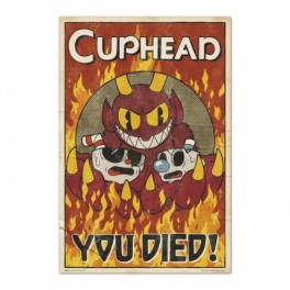 Poster Cuphead You Died