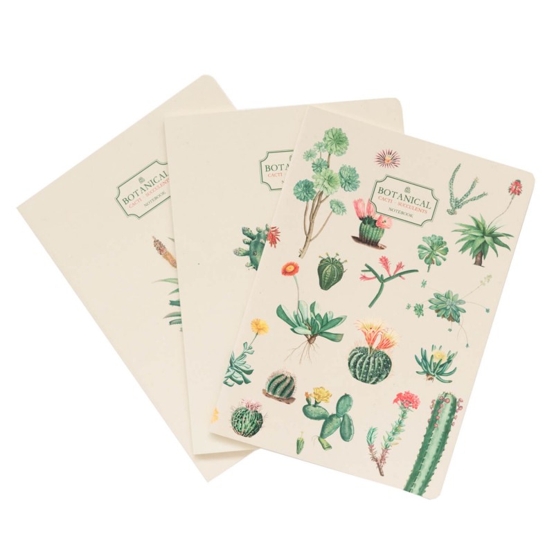 Pack De Cuadernos A5 Botanical Cacti Kokonote