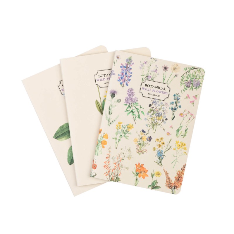Pack De Cuadernos A6 Botanical Wild Flowers Kokonote
