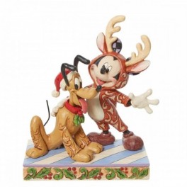 Figura Santa Mickey Y Pluto...