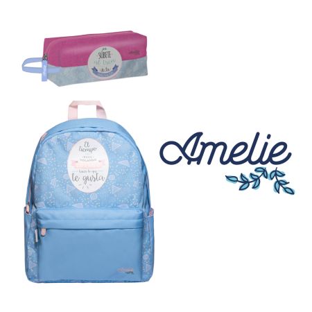 Pack Mochila Con Estuche Amelie