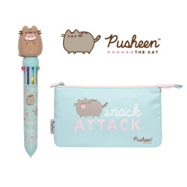 Pack Pusheen Estuche Y Boli 3D