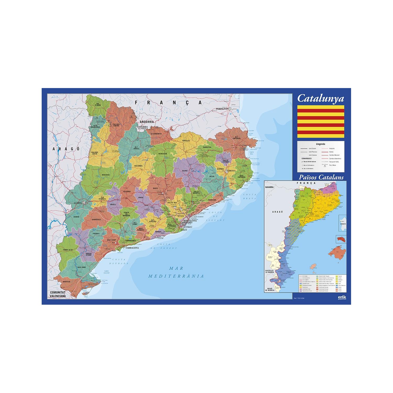 Vade Escolar mapa de Cataluña