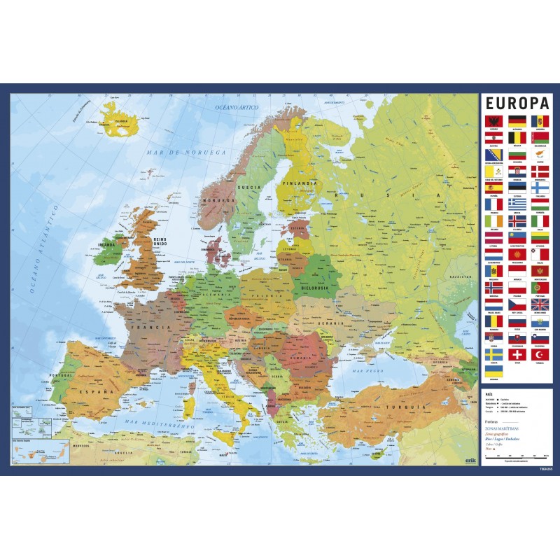 Vade Escolar Mapa Europa