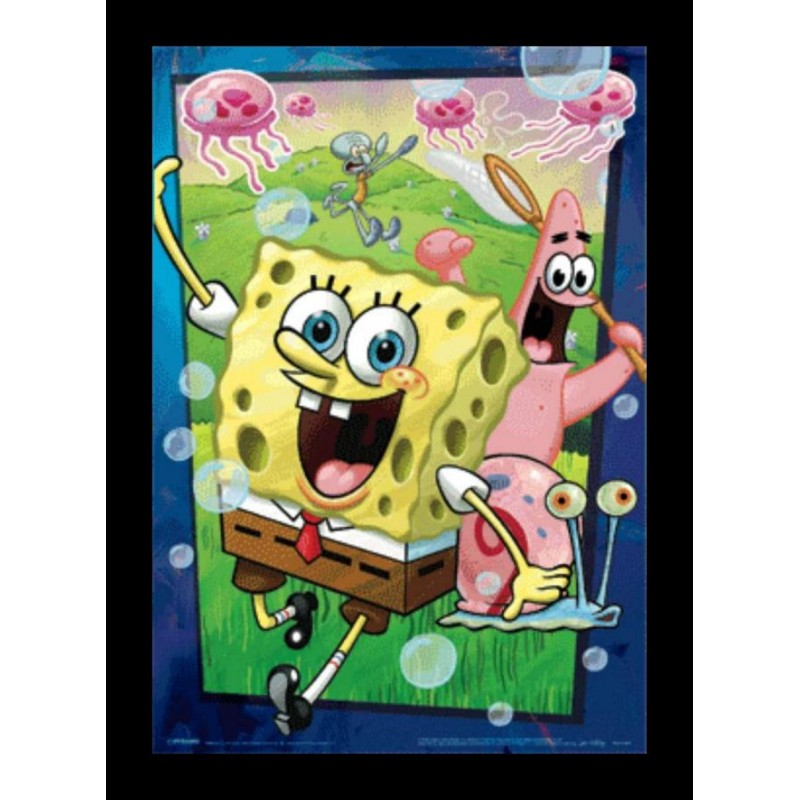 Poster 3D Enmarcado Spongebob Squarepants