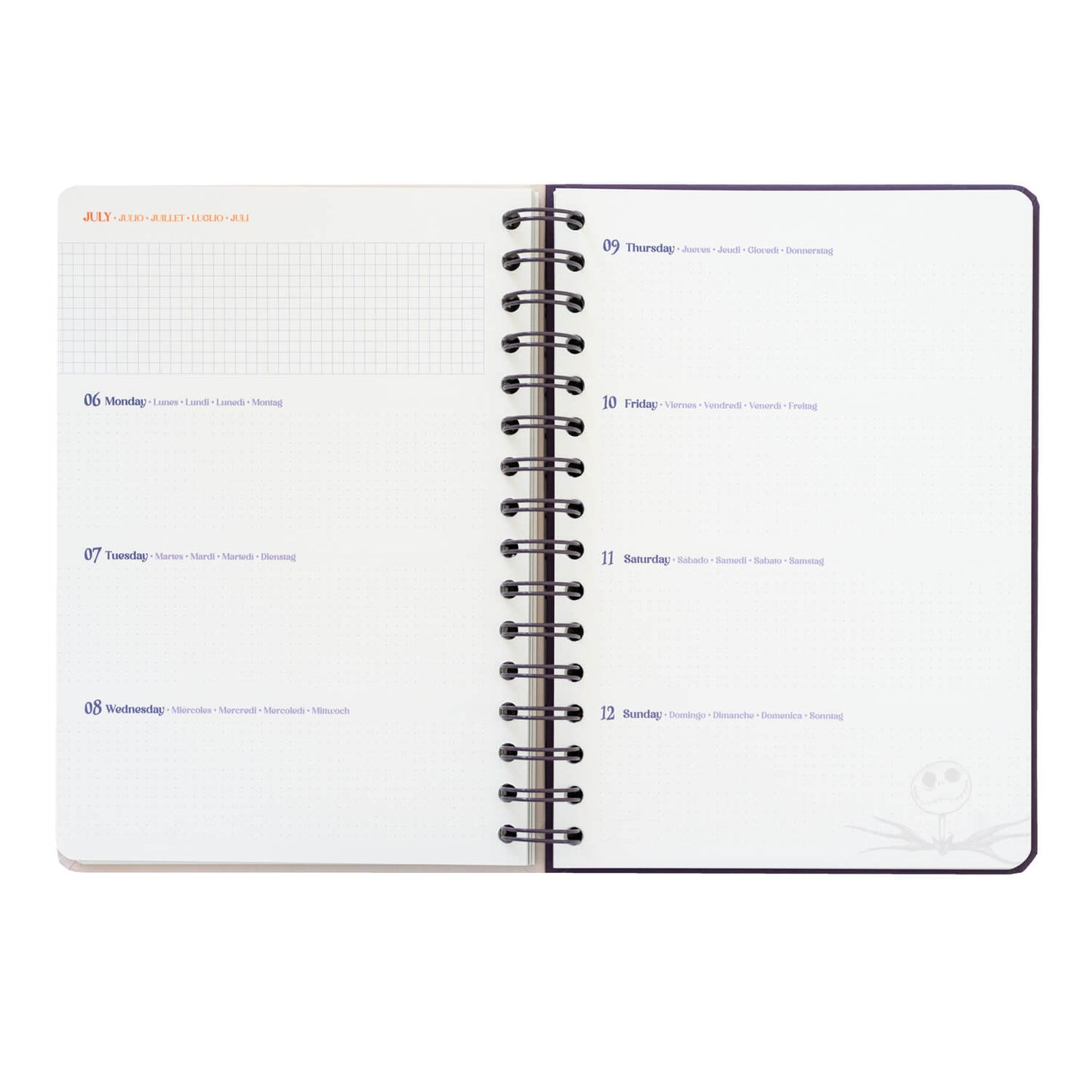 Agenda Anual 2026 Pesadilla Antes De Navidad Semana Vista A5