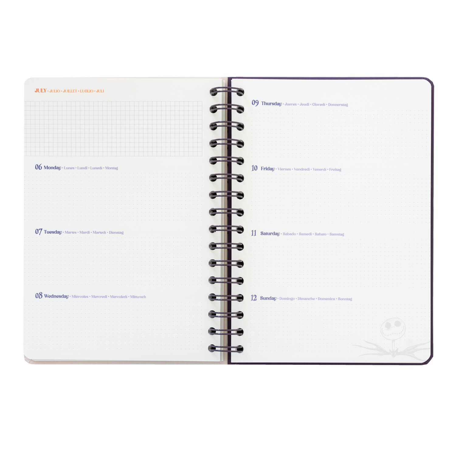 Agenda Anual 2026 Pesadilla Antes De Navidad Semana Vista A5