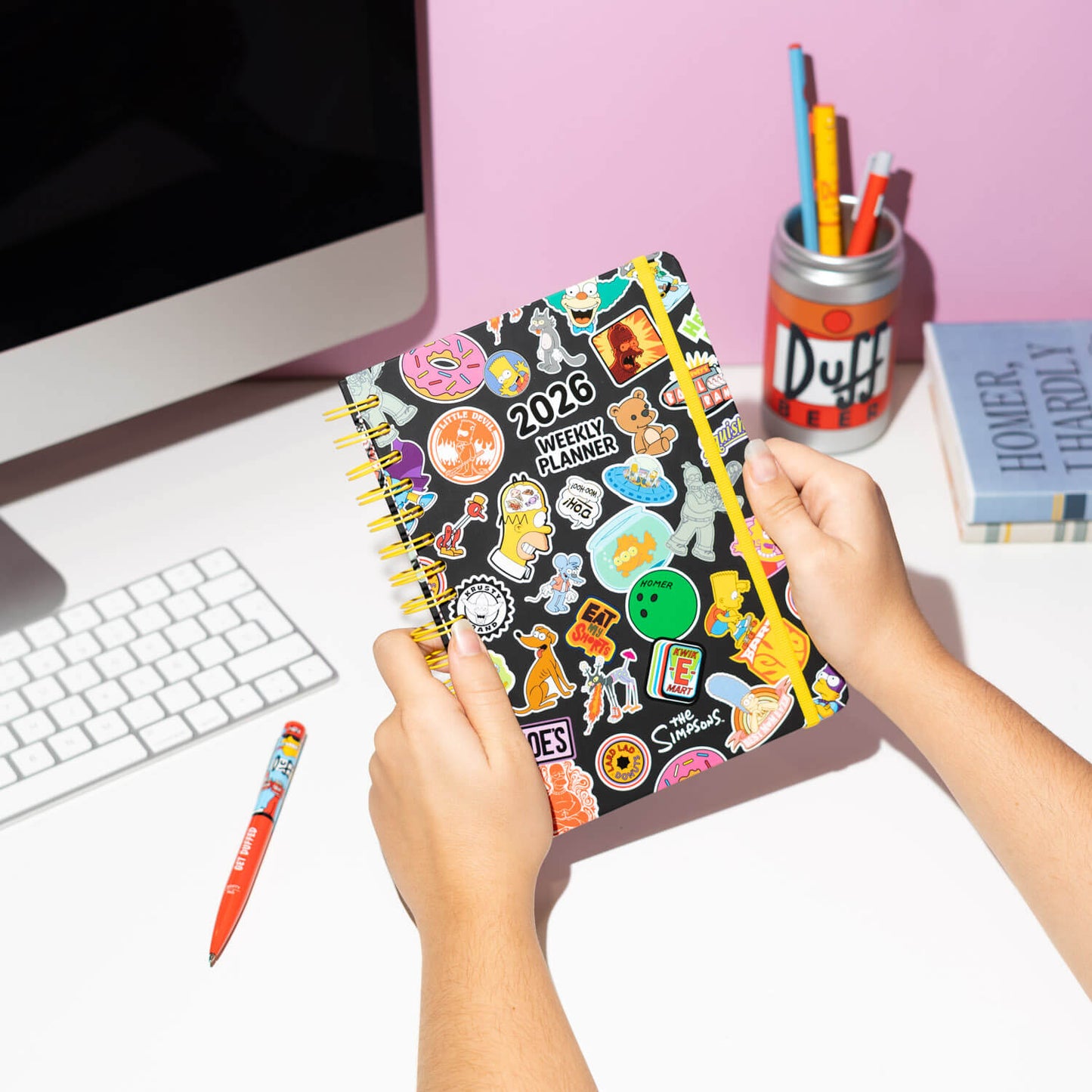 Agenda Anual 2026 Los Simpson Semana Vista A5