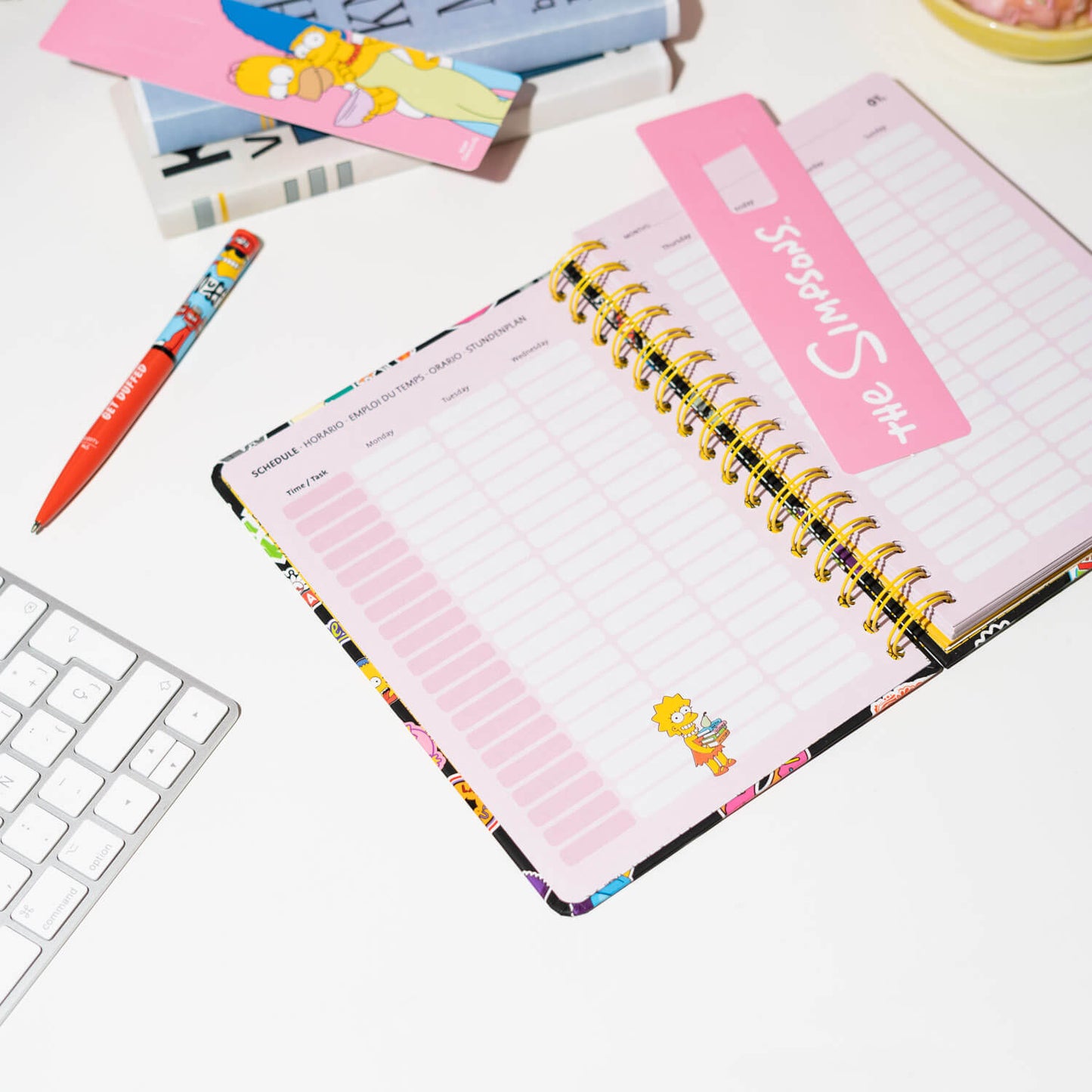 Agenda Anual 2026 Los Simpson Semana Vista A5