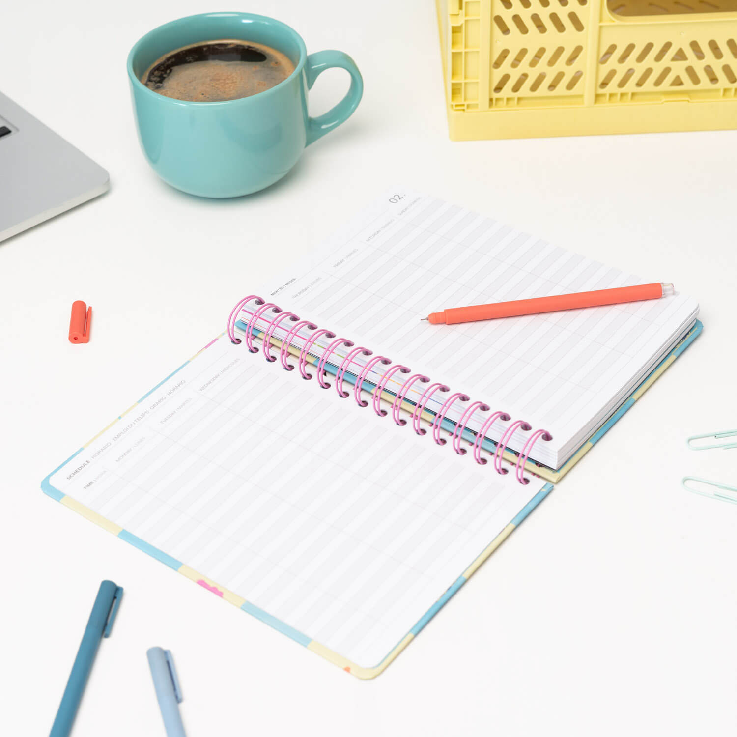 Agenda Anual 2026 Stitch Disney Semana Vista A5