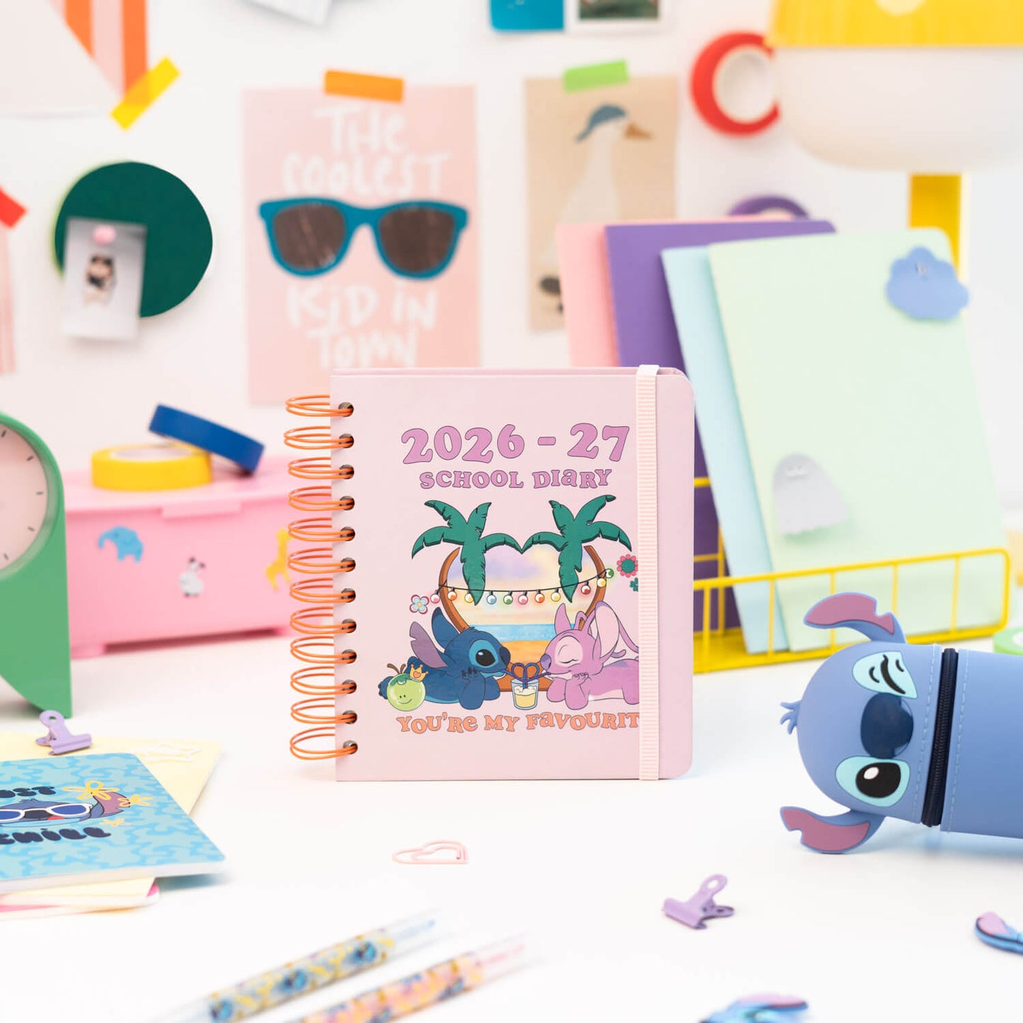 Agenda Escolar 2026/2027 Stitch Y Ángel Disney Día Página 11 Meses